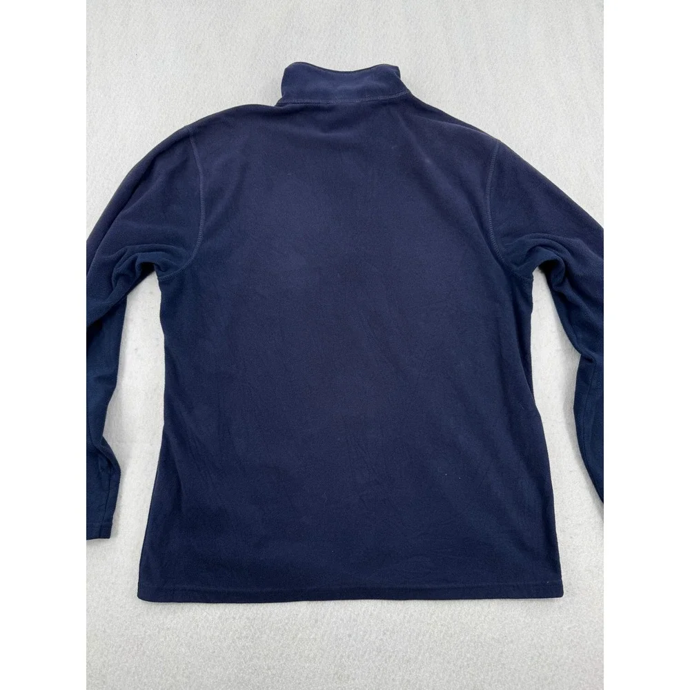 The North Face Mens Navy Blue TKA 100 Quarter Zip Fleece Pullover Jacket Size M